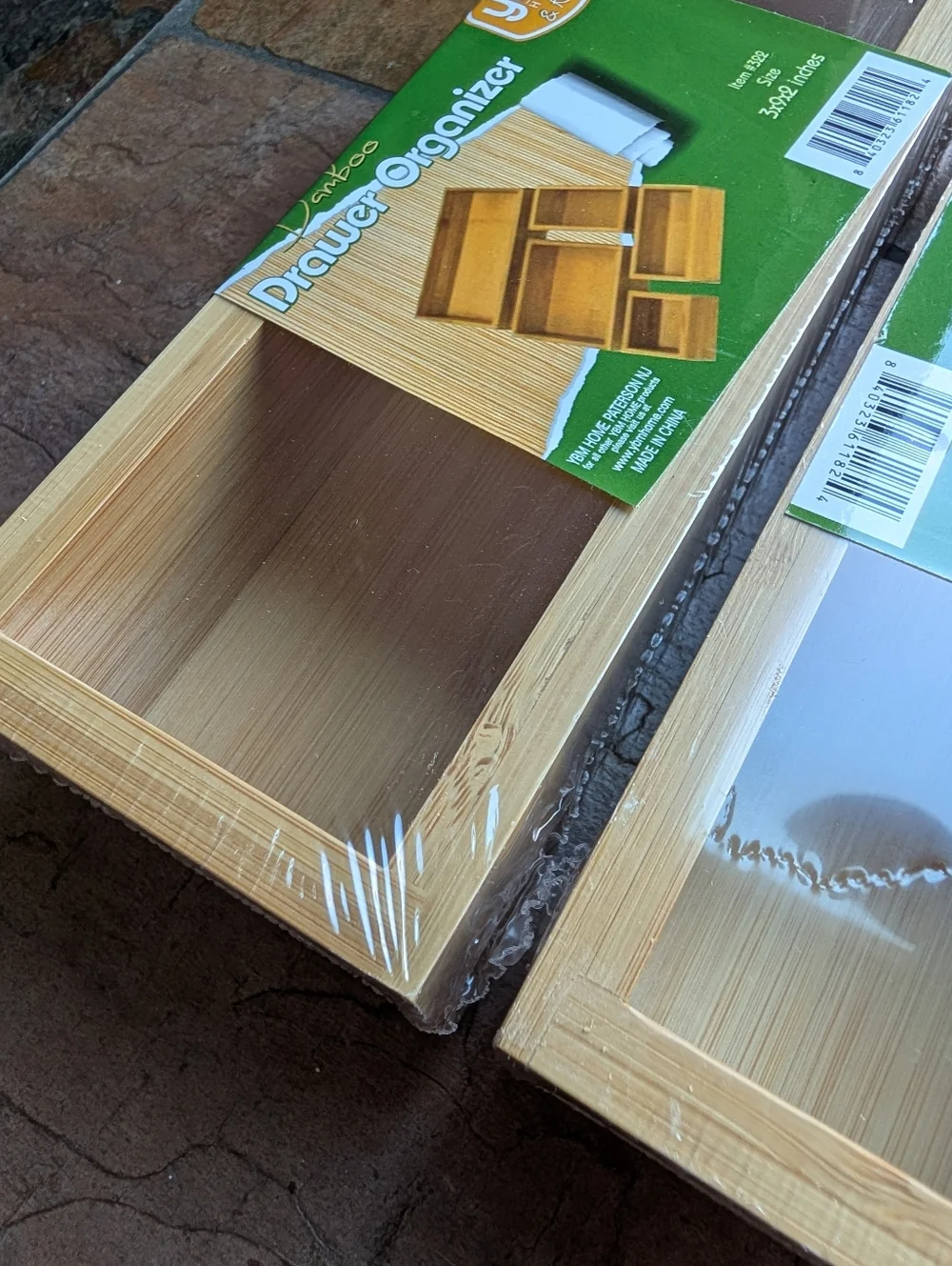 new 3 BAMBOO DRAWER ORGANIZERS